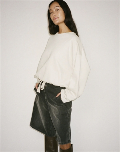 Rabens Saloner - Sheela Drawstring Sweatshirt - Oyster